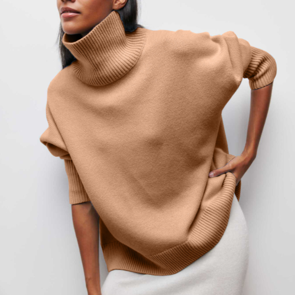 Lina™ | Pullover med Hög Krage