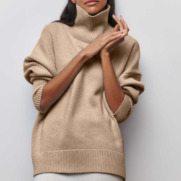 Lina™ | Pullover med Hög Krage