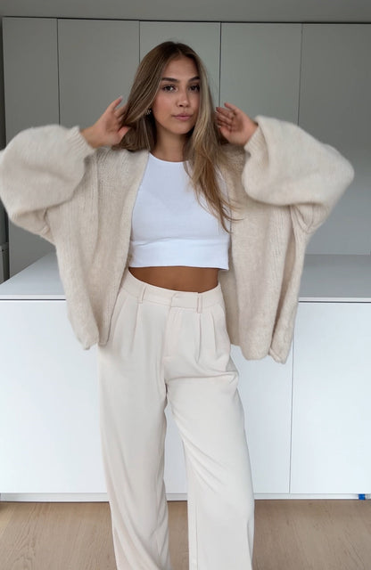 Emma™ | Chunky Vanilla Cardigan