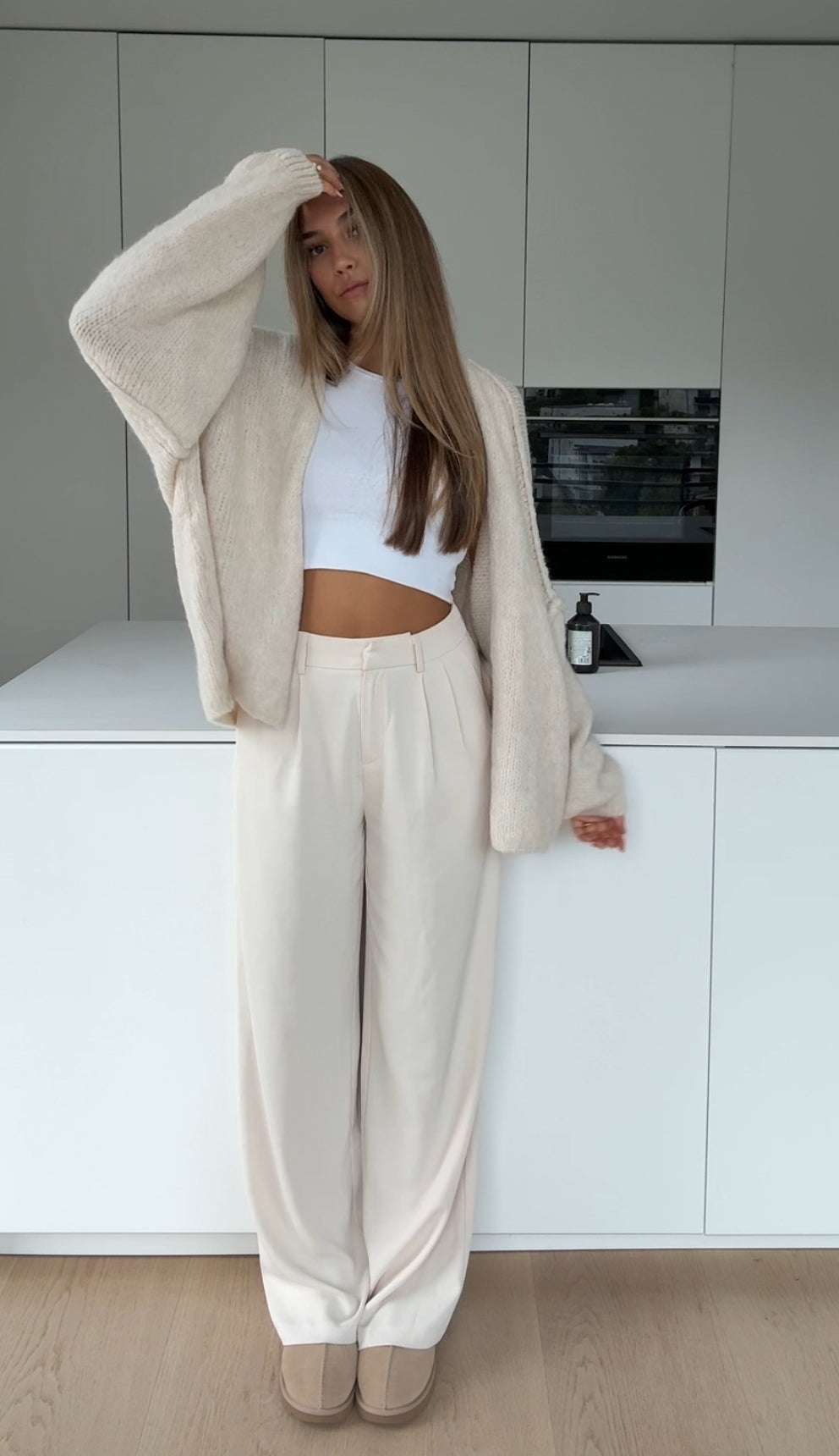 Emma™ | Chunky Vanilla Cardigan