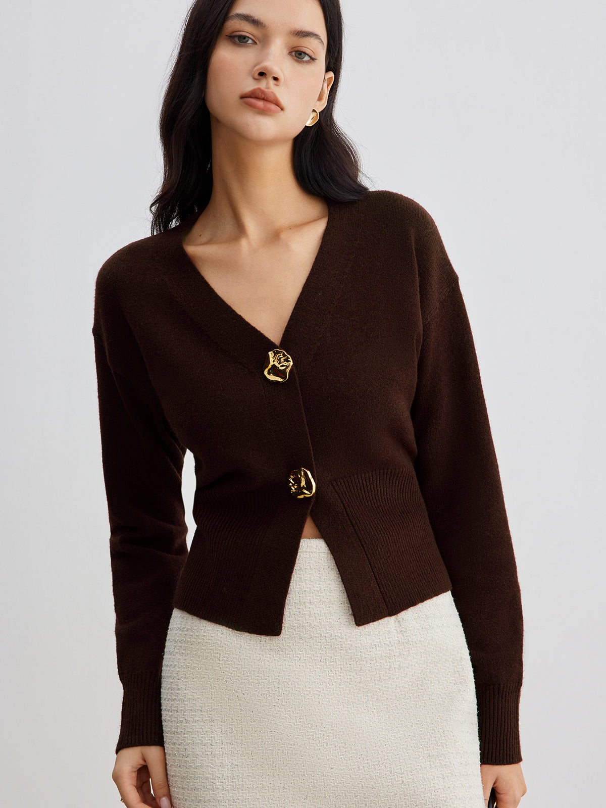Isla™ | Cardigan Métallique Chic