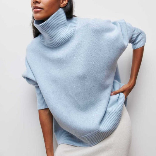 Lina™ | Pullover med Hög Krage