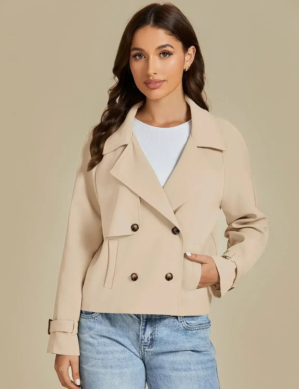 Maja™ | Kort Trenchcoat
